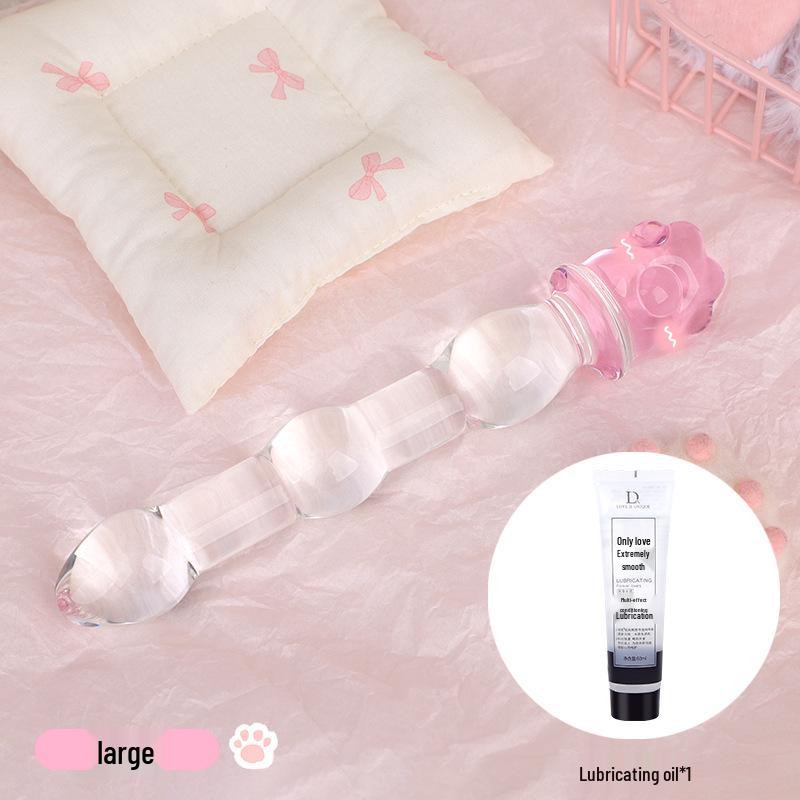 Transparenter Kristallglas-Butt-Plug Trainings-Prop - Erotisches SM Alternativspielzeug