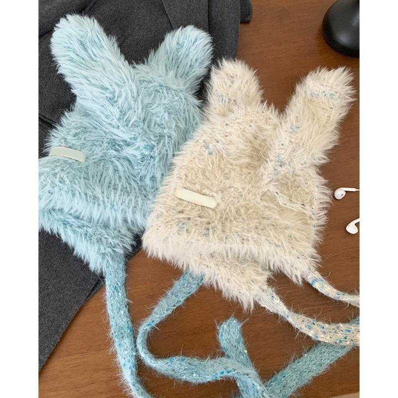 Thick Plush Hat With Long Ear Comfortable Pullover Trapper Hat For Teens And Adult Winter Activity Everyday Use Headwear