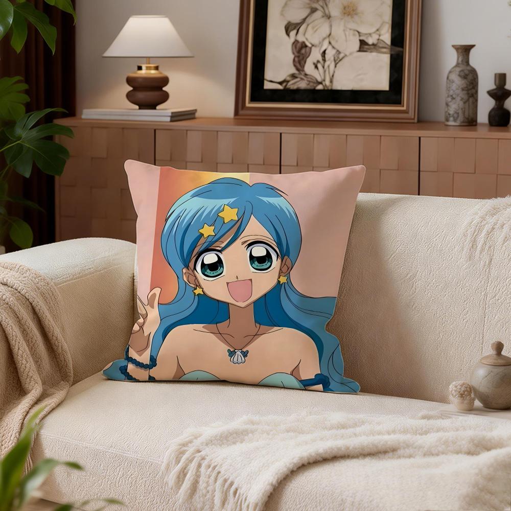 Mermaid Melody Pichi Pichi Pitch Cushion Cover Cushion Cover Set 4Pcs 50x50 45x45 40x40 Pillowcase Decorative Sofa Home Decor