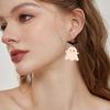 Halloween Contrasting Color Earrings Lightweight Acrylic Ear Studs Creative Stud Earring for Costume Get-Together Party