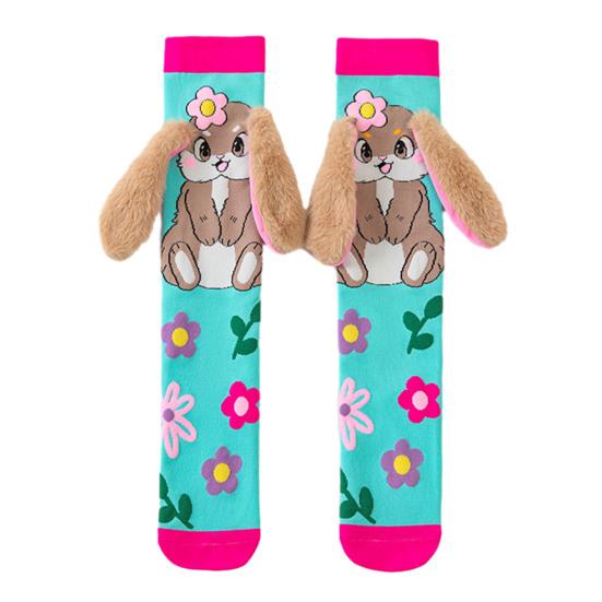 Kids Colorful Animal Socks Cute Animal Over-the-Knee Socks with 3D Ears Funny Knee Socks for Boys Girls Ages 3-12 Xmas Gifts
