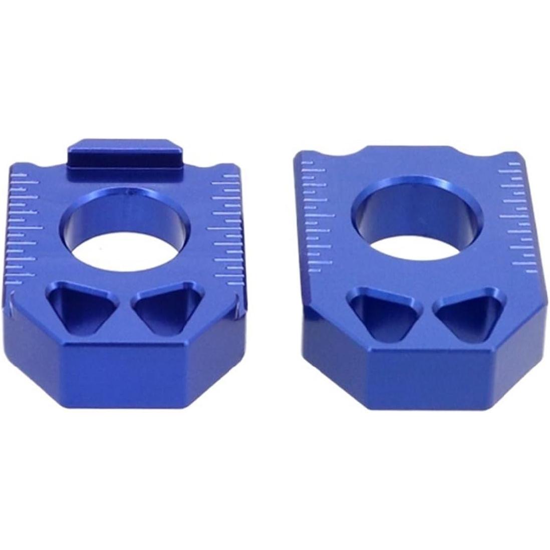 

Motorbike Compatible With DRZ400SM DR-Z 400 DRZ 400SM 2005-2023 Rear Axle Fork Block Chain Adjuster Tensioners(Blue) синий