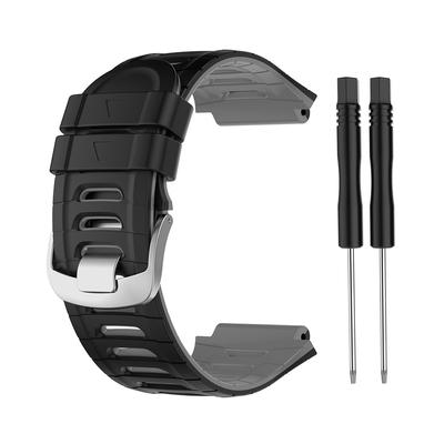 Smartwatch Wristband Soft Silica Replacement Watchband Sport Strap Bracelet Loop Compatible with Garmin-Forerunner 920XT