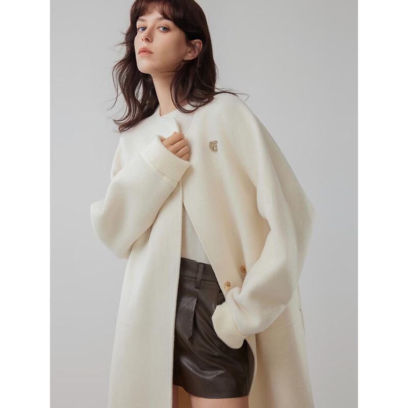 ELLE Women's French Style Wool Vest Coat