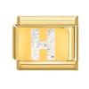 Fashion Golden 26 Letters A-Z Italian Links Charm Beads 9mm Stainless Steel Bracelet Jewelry DIY Hand Making