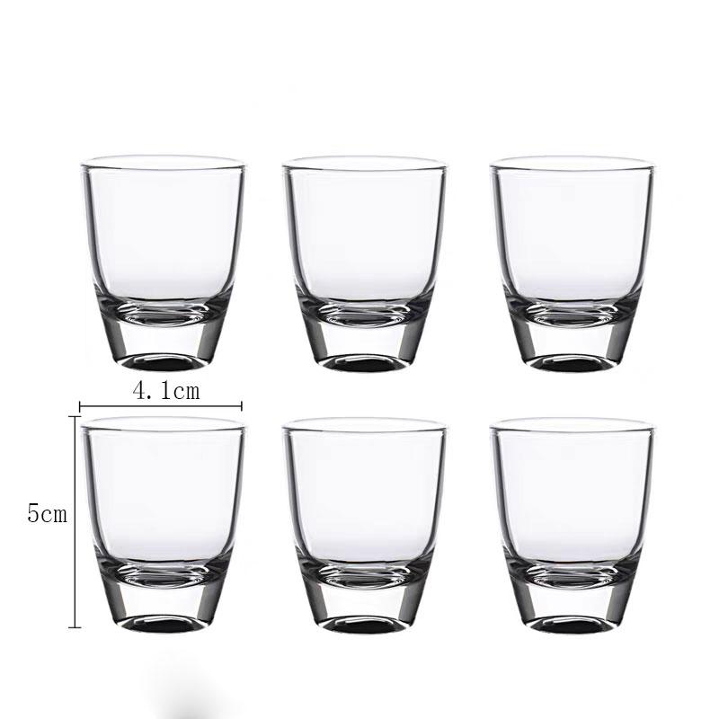 

Набор из 6 маленьких прозрачных винных бокалов, компактных, подходящих как для чая, так и для питья, добавляющих нотку изысканности в вашу жизнь 6pcs