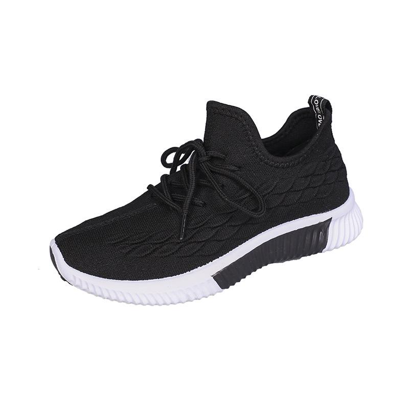 Hot-selling fashion lightweight breathable purple knitted sneakers women s sneakers 40