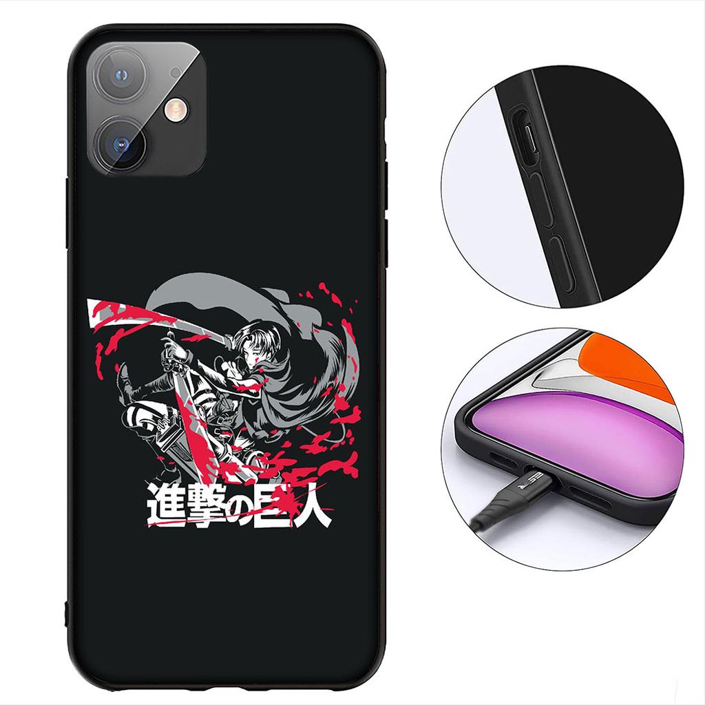 Eren Jaeger Levi Attack on titan Phone Cover for Apple iPhone 16 17 Air 14 15 Pro Max Plus 16+ 16E 14+ ProMax Protective Case