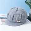 Fleece Lined Knitted Cap for Senior Women Warm Winter Hat for Elderly Cold Weather Beanie with Thermal Lining