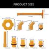 12Pc Automotive Coolant Filling Funnel Spout Set Ensures No Spills During Refills with ABS Plastic for Various Vehicles