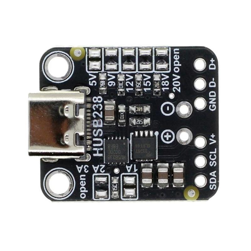 HUSB238 Deception Module 5V/9V/12V/15V/18V/20V Adjustable IIC Control Decoying Module Microcontroller Replacement