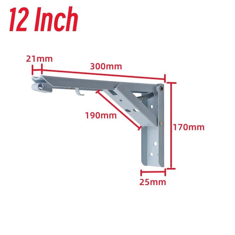 2er-Pack Schwerlast Klappregalwinkel für Werkbank 12/20 Zoll Edelstahl Wandmontiert L-förmiger Winkel Wandhalterung