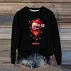Women's Fashion Printed Long Sleeve Loose Round Neck Sweatshirt Top Fall
