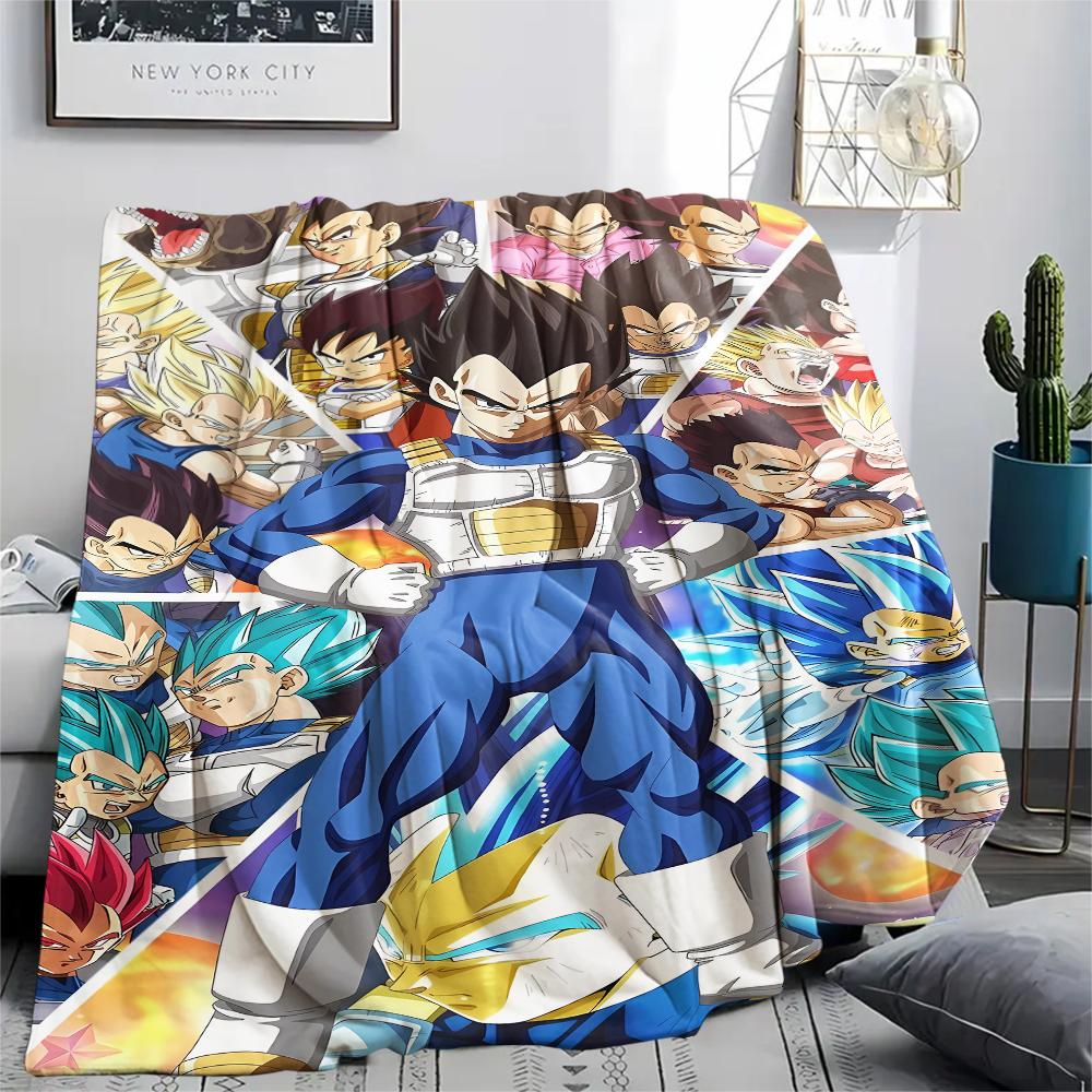 Dragon Ball Poster Druck Flanelldecke, Hohe Qualität, Bequem für alle Jahreszeiten, Heimdekoration, Wärme und Komfort, Perfekt für Weihnachtsgeschenke