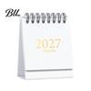 Academic Year Desktop Planner 2027-2028 Mini Standing Flip Desk Calendar, 18 Month from Jan. Professional Planning Calendar 2027 to Jun. 2028, Pocket