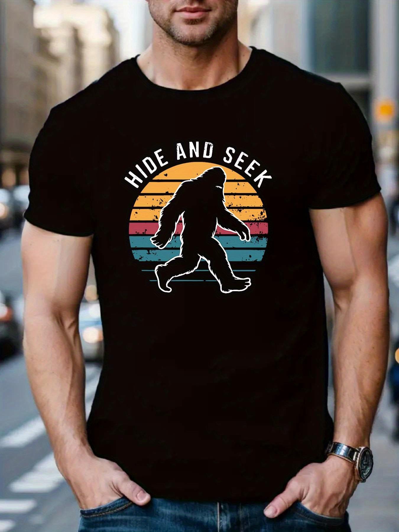 HIDE AND SEEK Print Regular Fit T-shirt XXXXL