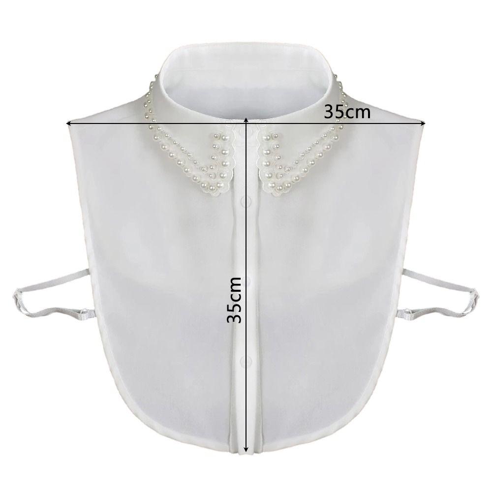 Fashion Detachable Beaded Collar Shiny Rhinestones Half-Shirt Diamond-Studded Collar Women's Collar