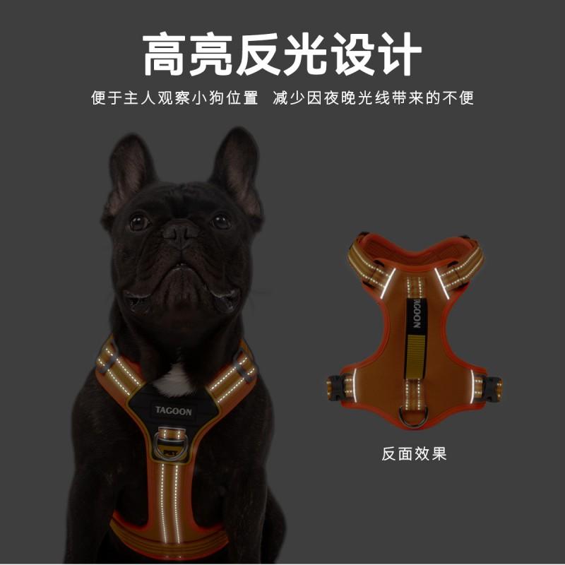 Adjustable Dog Harness With Leash Large Dogs Anti-Pull Chest Vest Lead Oxford Fabric S M L XL Sizes