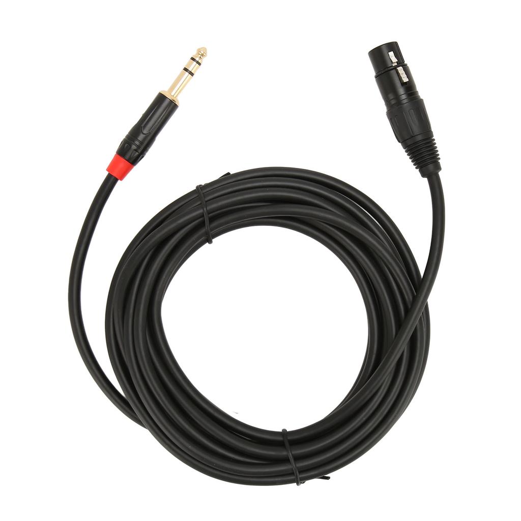 XLR Female to 1 4 Inch 6.35mm TRS Cable Quarter Inch Jack Balanced to XLR Microphone Cable 16.4FT
