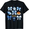 Mädchen Chanukka Coquette Schleife Dreidel Jüdische Menora Chanukka T-Shirt Unisex T-Shirt