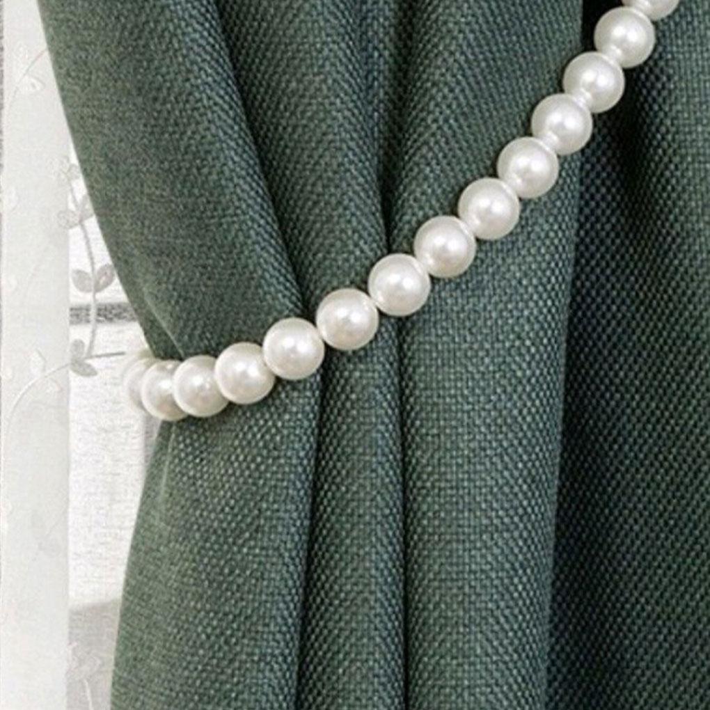 Attache Rideau Clip Crochets Suspendus Perle Mode Chambre Salon Mur Draperie Élégantes Embrasses Retenue