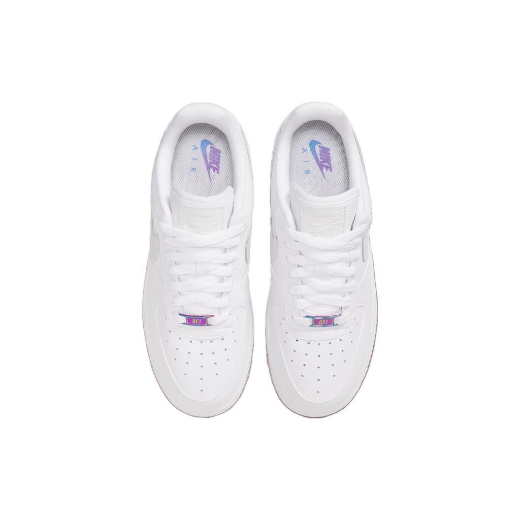 Nike  Air Force 1 07 LX UV Swooshes Women Sneakers White Laser-Purple University-Blue FZ5531-111