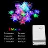 Weihnachten Schneeflocke LED Lichterketten Blinkende Lichterkette Vorhang Lichter Ausgefallene Urlaub Party Neujahr Dekoration