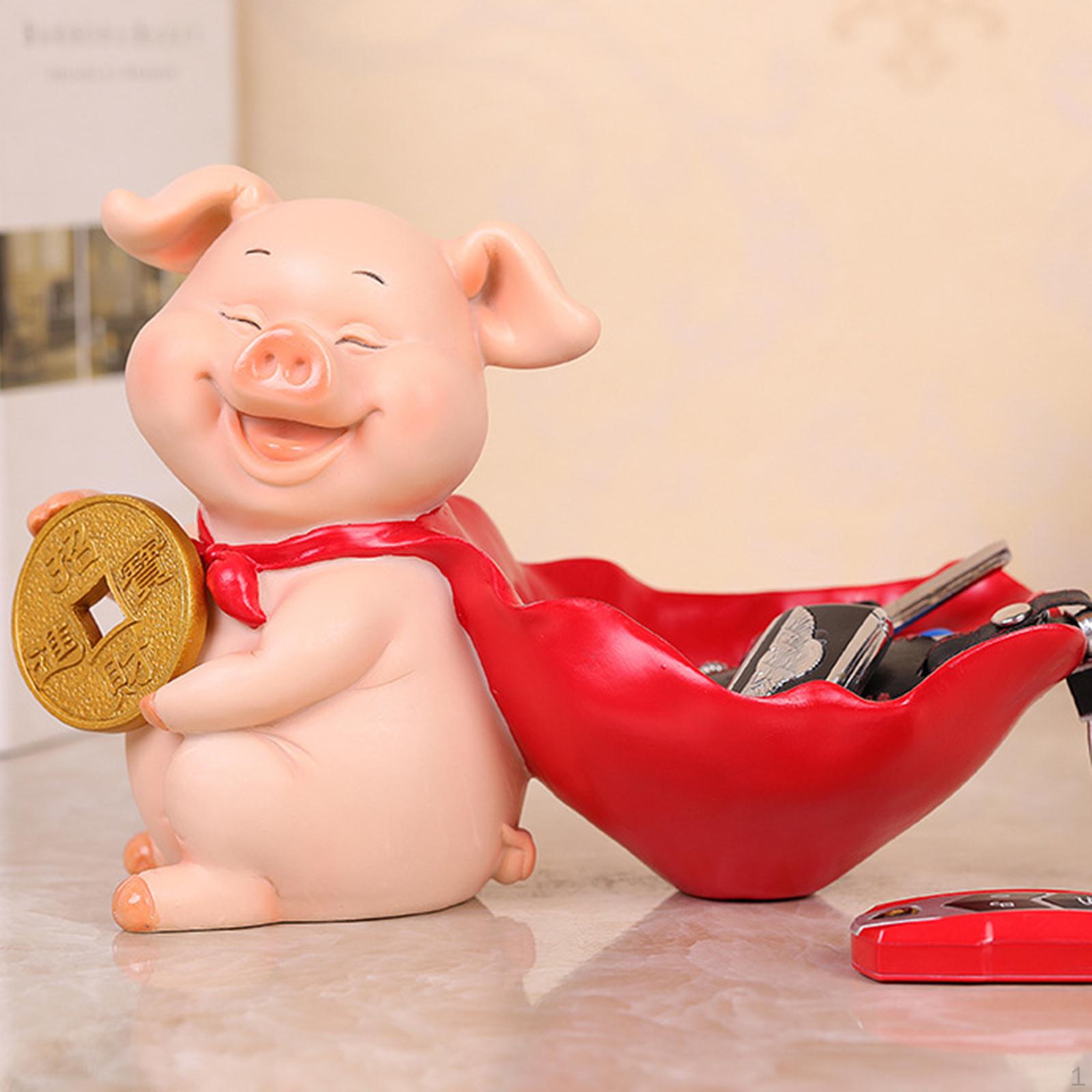 

Key Bowl Art Sculptures Figurine Birthday Gift Resin Decorative Holder Decoration светло-розовый