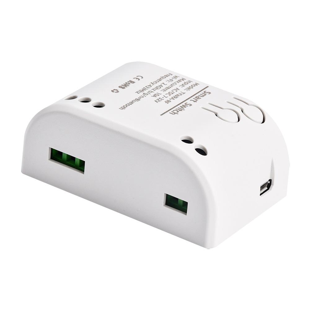 1CH Work With Tuya Smart Remote Control Wireless Wifi Switch Module DC7-32V AC85-250V 2200W RF Receiver 10A Wifi Relay DIY