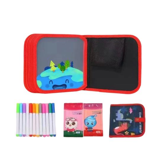 Children Drawing Book with Pens 6/10/14/16 Pages Erasable Painting Book Toddlers Boys Girls Educational