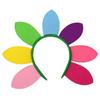 Sunflower Hair Bands Rainbow Colour Hair Bands Birthday Festival Party Cute Headband Stage Hair Decoration Children's Day Gift