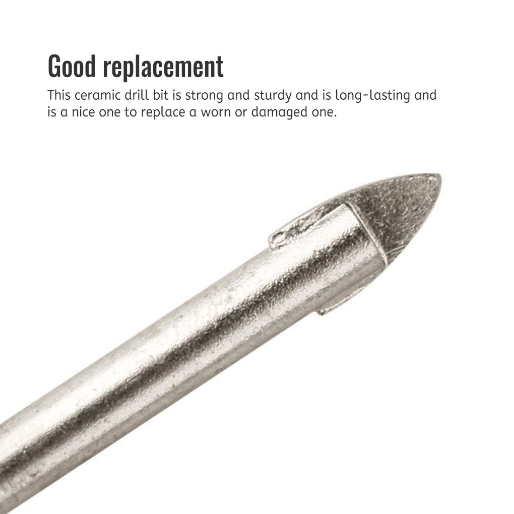 10 Pieces Glass Drill Bits Assortment Portable Ceramic Concrete Metal Hole Puncher Assorted Kit Power Tools Accessories