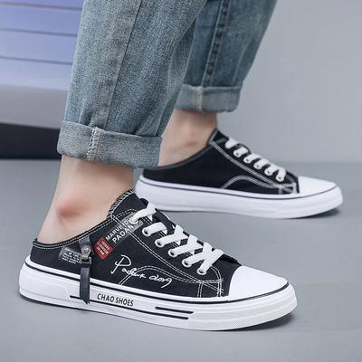 Summer Men's Closed Toe Slippers Men's Sneakers Loafers Men Casual Sneaker Sports Shoes Men Driving Half Slippers Tenis Hombres