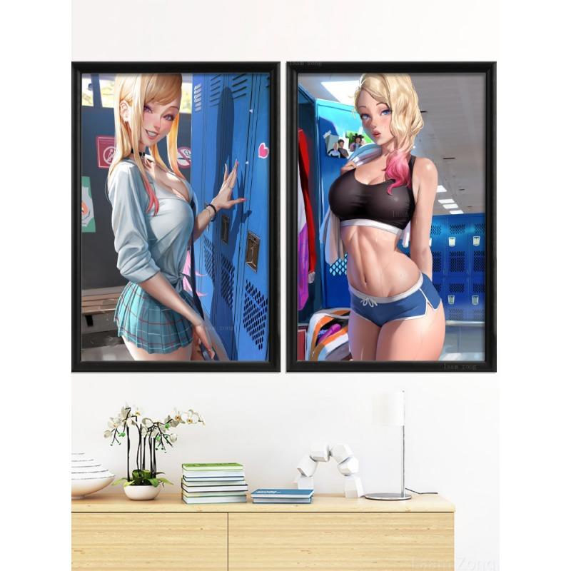 Cartoon Anime Art-Poster, Home Custom Prints Decor, Sexy Nude Girl, Camilla Game, Ymir Fritz