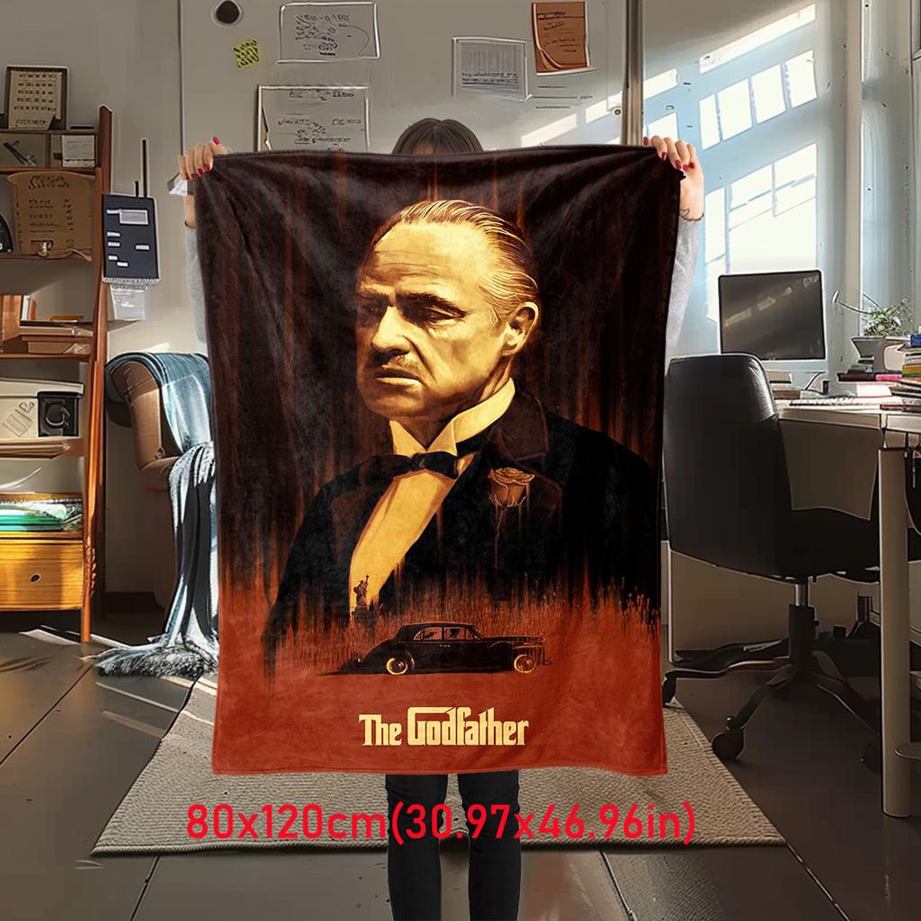 1PC Godfather Godfather Blanket Soft Comfortable All Seasons Suitable Sofa Office Travel Home Use Makes Great Gift