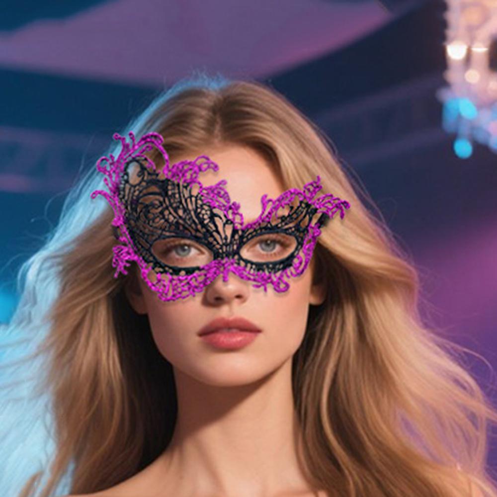 Maskenball Maske Spitze Ausgeschnitten Augenmaske Spitze Halbgesichtsmaske Kostüm für Party Halloween Maskenball