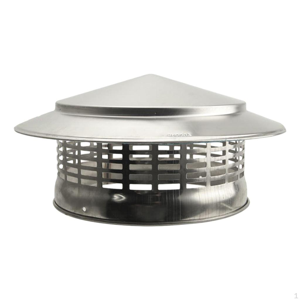 Cap Chimney Ducting Pipe for Wood Log Burner Fireplace Rainproof Cover Exhaust