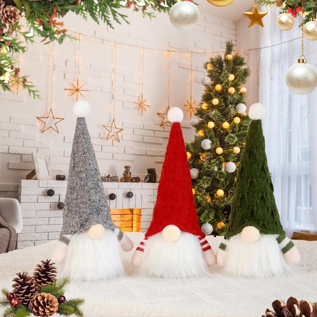 LED Lit Knitted Christmas Forest Man Tree Ornament