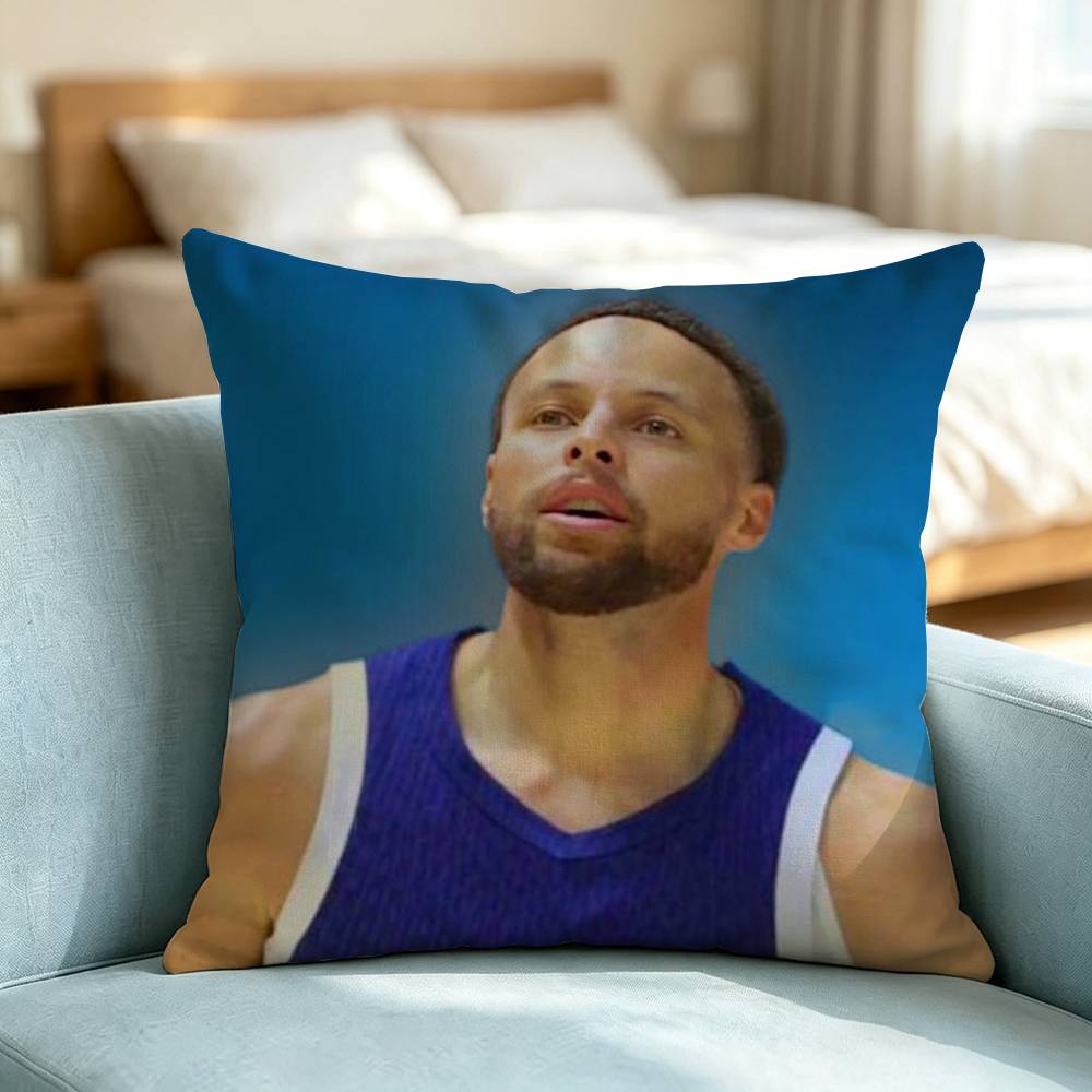 Stephen Curry-Y Basketball Sports-S Pillow Case Square Double-Sided Sofa Cushion Cover Bedroom Bedside Pillow Gift