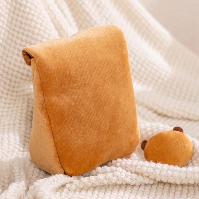 Capybara Snack Bag Plush Pillow for Detachable Stuffed Animal Wow Pudding Pillow Soft Cute Animal Decoration