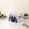 Desktop Iron Mail Organizer Metal Desk Letter Holder Documents and Notepads Storage Rack for Home Office School