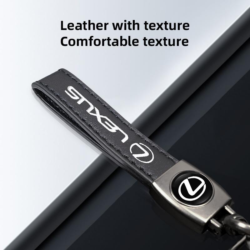 3D Metaal/Leer Sleutelhanger Auto Embleem Sleutelhanger Accessoires Voor Lexus F SPORT ES RX NX LS UX LM LX GX LC RZ IS CT GS RC HS SC TX