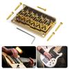 6 String Fixed Bridge Zinc Alloy Electric Bass Bridge Adjustable String Bass Bridge Bass Hardware for Electric Bass