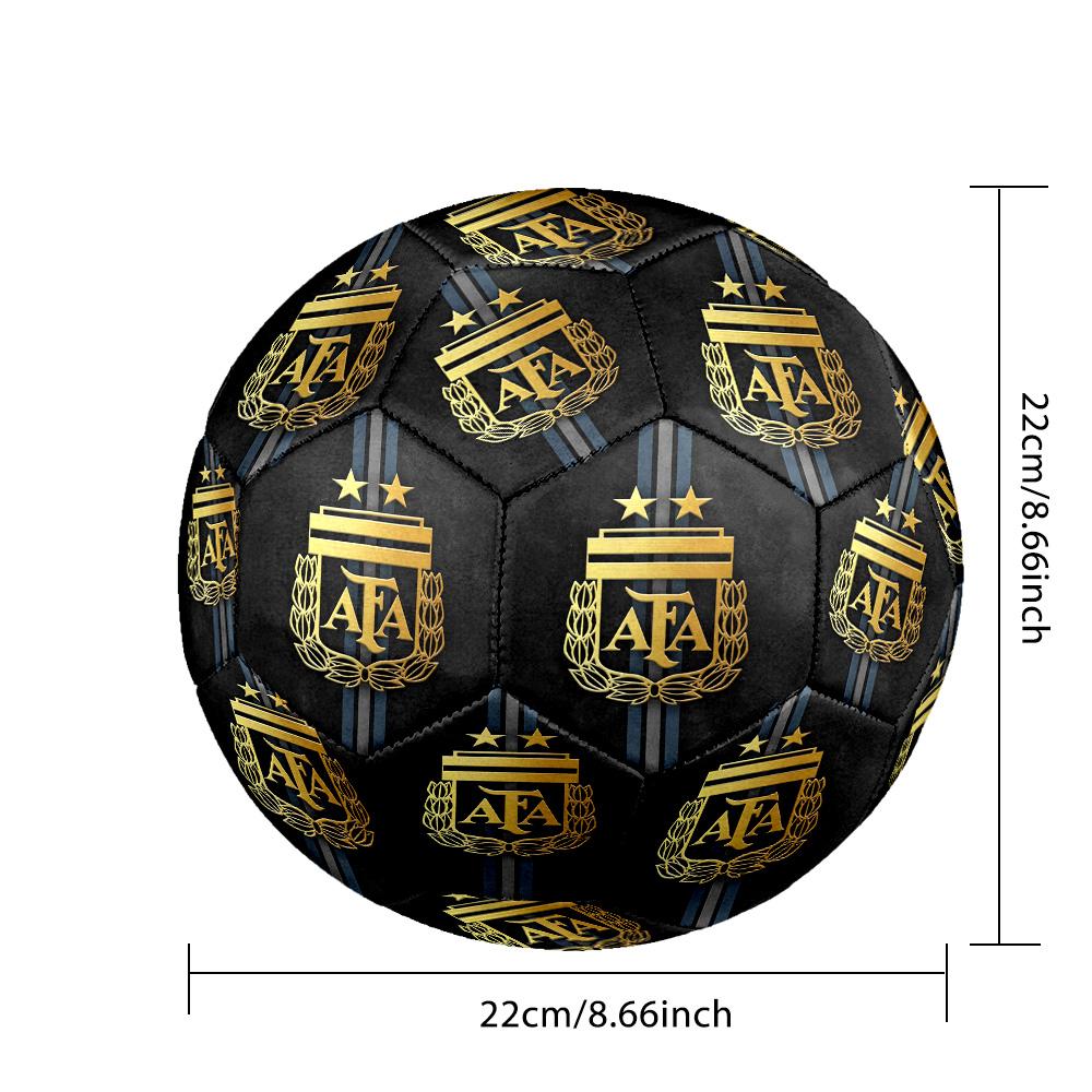 1pc Argentina Football Crest Size 5 Soccer Ball, Suitable for Practice Matches/tournament Training,Lightweight and Durable Logo7074