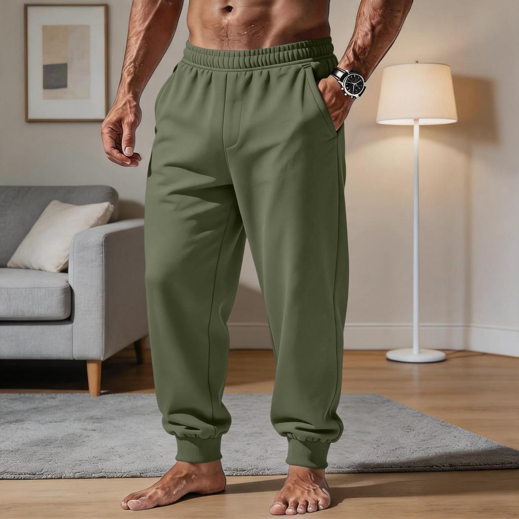 Herren Freizeithose mit lockerem Schnitt und elastischem Bund für täglichen Komfort