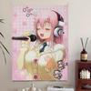Tenture Murale Manga S-Super Sonico Art de Fond Décoration Pour Chambre Salon Bar Jardin Extérieur Décor Mural