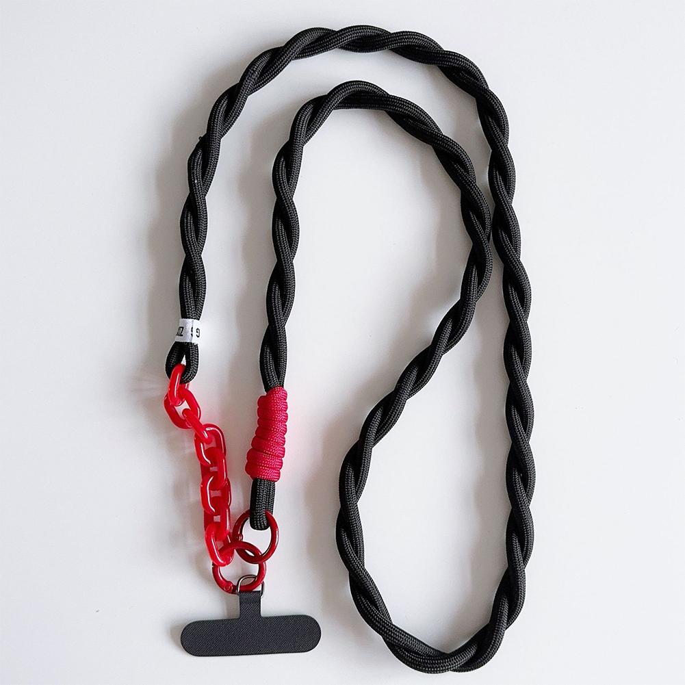 Niedliches Handy-Lanyard Durchmesser Outdoor Universalhülle Acryl Umhängeband Schulter Karten Halsband Clip Hängen Anti-Verlust Handgelenkschlaufe