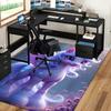 1pc My Little Pony Unicorn with Wings Chair Mat - Anime Cartoon Design, Non-Slip Carpet for Office Chairs, Suitable for All Seasons and Perfect as a G