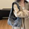 Women's Bag Shoulder Bag Underarm Bag Commuter Denim Bag