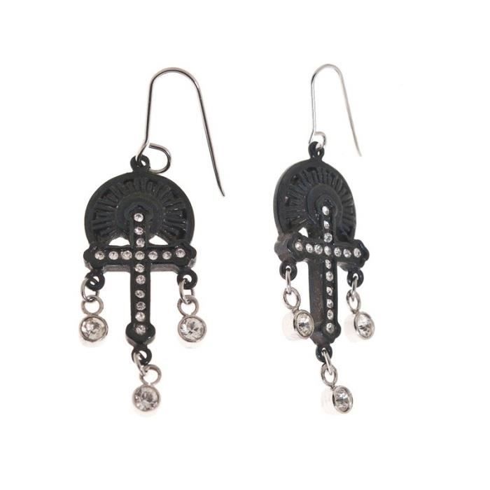 Boucles d'oreilles - V&L - VJ0093PE - Élégantes - Bijoux fantaisie - Pour femme